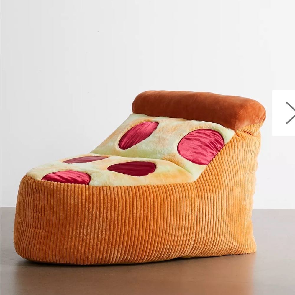 Urban Outfitters Pizza Slice Accent Pillow - Red and Brown